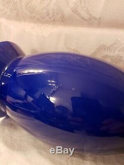 Royal Blue Venini Murano Glass Vase Idalion, Design Alessandro Mendini, 2001