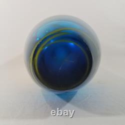 SDS Seapoot Art Glass Vase 14 LARGE 7.5 POUNDS Center Piece Red Blue Yellow