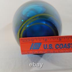 SDS Seapoot Art Glass Vase 14 LARGE 7.5 POUNDS Center Piece Red Blue Yellow