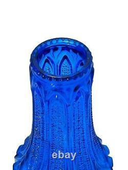 Scandinavian Design Blue Art Glass Vase, Finland 1960's Vintage