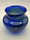 Signed K. Schunweg 1972 Hand Blown Cobalt Blue Art Glass Vase
