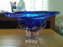 Skrdlovice or Chribska Glassworks Josef Hospodka Bohemian Czech Art Glass Bowl