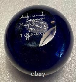 Small Italian Cobalt Blue Vase by Seguso Murano for Tiffany
