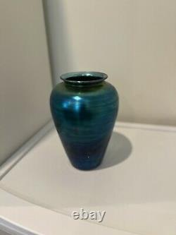 Steuben Aurene Blue Vase #2682