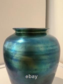 Steuben Aurene Blue Vase #2682