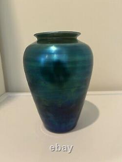 Steuben Aurene Blue Vase #2682