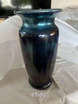 Steuben Blue Aurene Vase VERY TALL #2204 about 12 Gorgeous