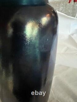 Steuben Blue Aurene Vase VERY TALL #2204 about 12 Gorgeous