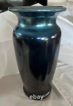 Steuben Blue Aurene Vase VERY TALL #2204 about 12 Gorgeous