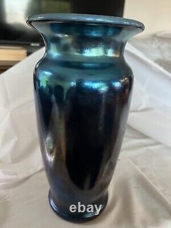 Steuben Blue Aurene Vase VERY TALL #2204 about 12 Gorgeous