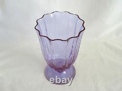 Steuben Wisteria Art Glass Footed Vase #7331