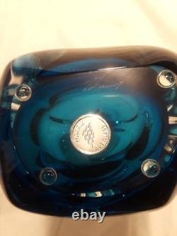 Stunning Paul Harrie Art Glass Vase (Blue Azure) River Series Signed with label