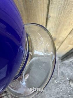 Stunning Pinkwater Art Glass Vase 1998 Greek Amphora Styled