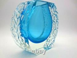 Stunning Rare Alessandro Mandruzzato Sommerso Space Age Murano Art Glass Vase