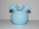 Stunning Rare Vintage Fenton Hobnail Blue/turquoise Pastel Ruffled 5 5/8 Vase