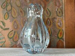 Swedish Orrefors Art Glass Stella Polaris Ice Blue Vases by Vicke Lindstrand (2)