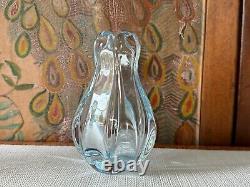 Swedish Orrefors Art Glass Stella Polaris Ice Blue Vases by Vicke Lindstrand (2)