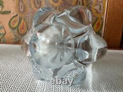 Swedish Orrefors Art Glass Stella Polaris Ice Blue Vases by Vicke Lindstrand (2)