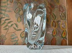 Swedish Orrefors Art Glass Stella Polaris Ice Blue Vases by Vicke Lindstrand (2)