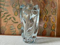 Swedish Orrefors Art Glass Stella Polaris Ice Blue Vases by Vicke Lindstrand (2)