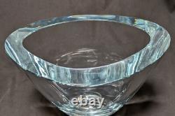 Swedish Strombergshyttan (Stromberg) Clear Crystal Glass Vase B561 Blue Tinge