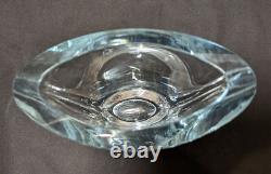 Swedish Strombergshyttan (Stromberg) Clear Crystal Glass Vase B561 Blue Tinge