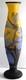 Tall Vintage 17 Blue Yellow Purple Dragonfly Cameo Glass Vase Galle Repro