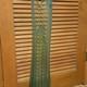 Tall peacock blue L. E. Smith Glass Vase Decorative Free-Standing for Any Room