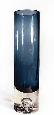 Tapio Wirkkala blue vase for Iittala