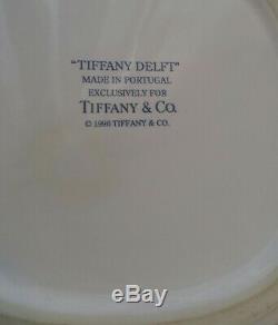 Tiffany & Co. Delft Cachepot Blue White China EXCELLENT Condition RARE