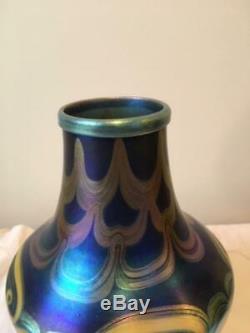 Tiffany Studios Favrile Blue Vase