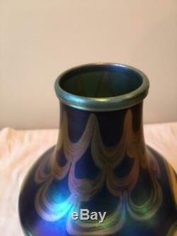 Tiffany Studios Favrile Blue Vase