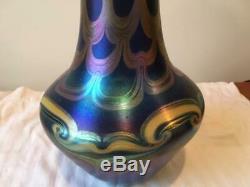 Tiffany Studios Favrile Blue Vase