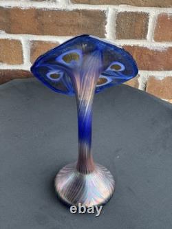 Tiffany Studios Style Jack in the Pulpit Flower Form Art Glass Vase
