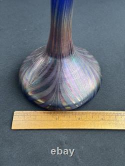Tiffany Studios Style Jack in the Pulpit Flower Form Art Glass Vase