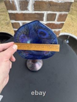 Tiffany Studios Style Jack in the Pulpit Flower Form Art Glass Vase