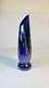 Tim Lazer Art Glass Vase Cobalt Blue Gold Teal Signed 94 famous CA glass artist