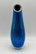 Tim Lazer Iridescent Blue Confetti Art Glass Vase 9 Vintage Signed & Dated 1991