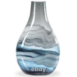 Torre & Tagus Andrea 11 Blue Glass Vase