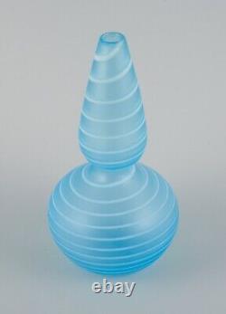 Trine Drivsholm, Danish glass artist. Unique hand-blown art glass vase