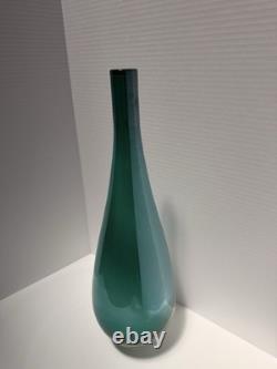 Turquoise Faceted Honeycomb Vase