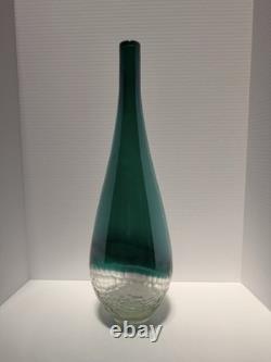 Turquoise Faceted Honeycomb Vase