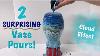 Two Relaxing Blue Vase Pours With An Unexpected Twist Instrumental Acrylic Pouring