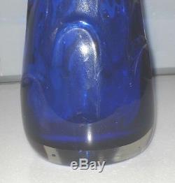 VINTAGE 1960/70s VERY LARGE ITALIAN MURANO SOMMERSO FREEFORM ART GLASS VASE