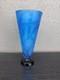 VTG Correia Art Glass Blue Vase Signed EVLTRQ 54/200 1982 L. E