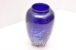 VTG Iridescent Confetti Aurene Signed Richardson Studio Art Glass Vase 7.5