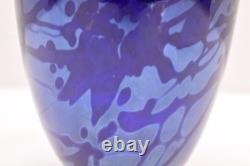 VTG Iridescent Confetti Aurene Signed Richardson Studio Art Glass Vase 7.5