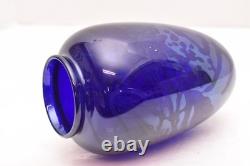 VTG Iridescent Confetti Aurene Signed Richardson Studio Art Glass Vase 7.5