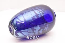 VTG Iridescent Confetti Aurene Signed Richardson Studio Art Glass Vase 7.5