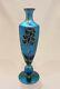 Vase Blue Aurene by Steuben Glass circa 1926 decorated by DeVilbiss